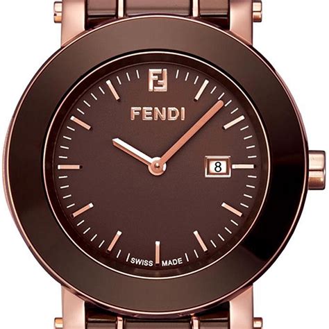 fendi brown ceramic watch|Ceramic watch Fendi Brown in Ceramic .